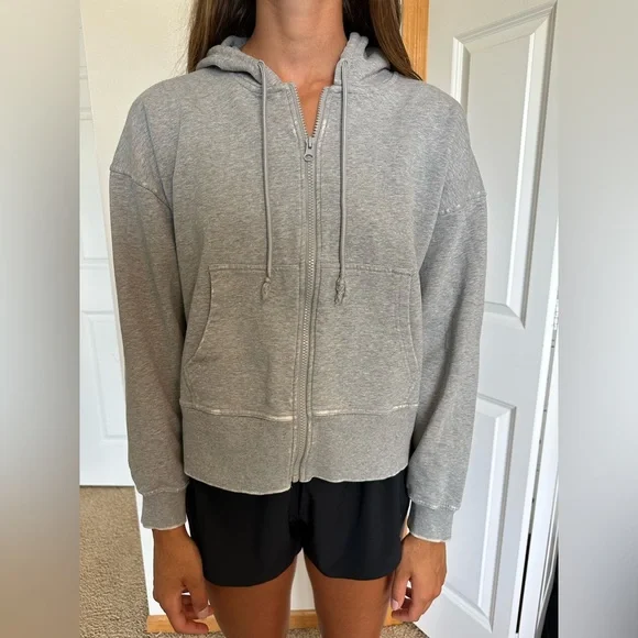Target Tops Grey Zip Up Hoodie Athletic Target Poshmark